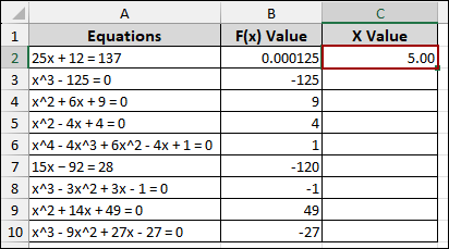 Applying Solver