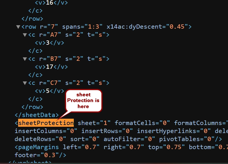 Unlocking Excel Sheet Using the XML Editing without Password