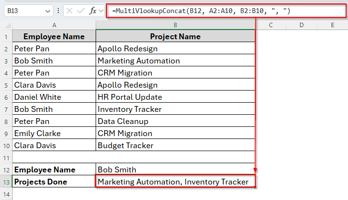 Using VBA Codes to Vlookup Multiple Values in One Cell