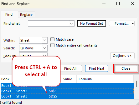 Locate and Highlight Blank Cells with the Find & Replace Tool