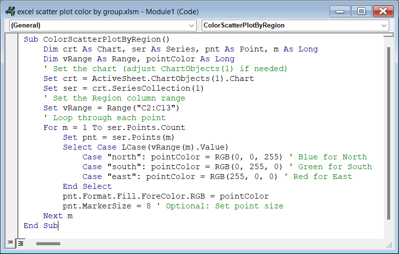 Use VBA Code