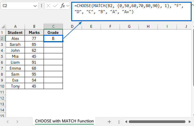 Alternatives to the VLOOKUP Function for Finding Value That Falls Between a Range