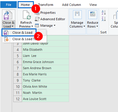 Use Power Query to Automatically Merge Columns