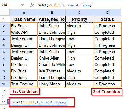 Sorting Multiple Columns with SORT Function