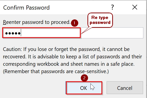 Using Save As Dialogue Box to Password Protect Excel Workbook From Opening