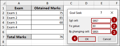 3 Examples to Use Goal Seek in Excel