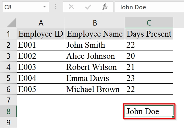 Insert Digital Signature in Excel by Typing Your Full Name with Stylish Fonts