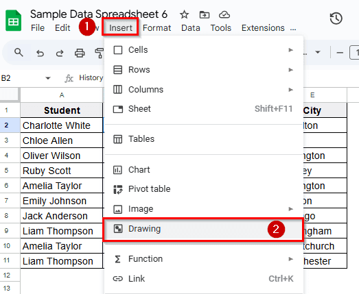 Rotating Using the Drawing Tool