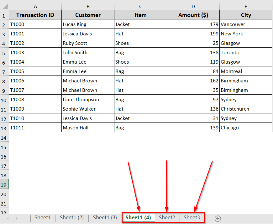 Copy Multiple Worksheets to Another Workbook