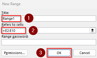 Protect Specific Cells with the Allow Users to Edit Ranges Option