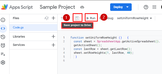 Use Google Apps Script to Automate Row Height