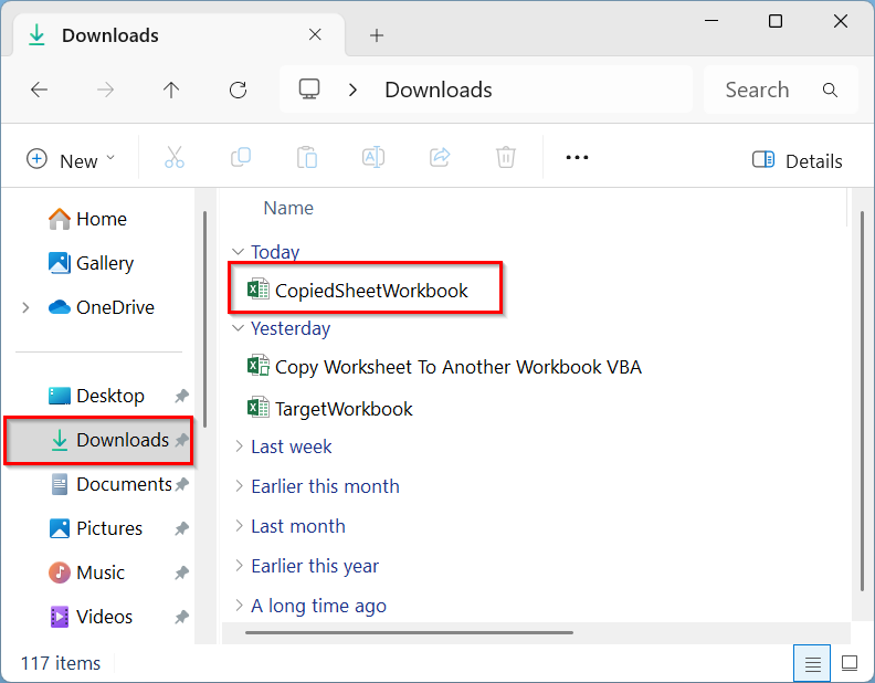 Copy and Save as a New Workbook