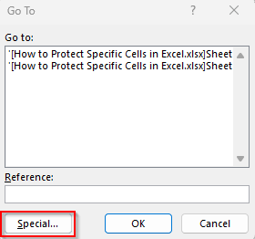 Only Protect Cells with Formulas with the Go To Special Feature