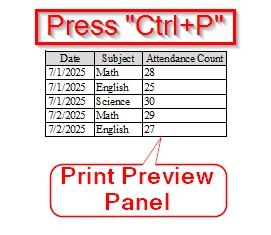 Clear Print Area via Page Setup Dialog Box