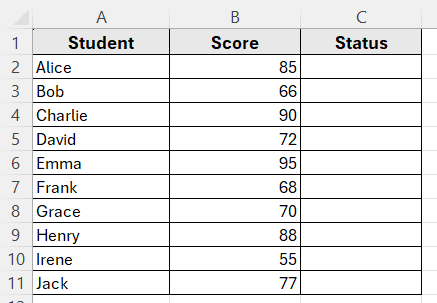 Using IF with AND Functions to Check If a Value Falls Between Two Numbers