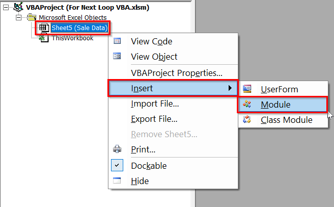 Examples of For…Next Loop In Excel VBA