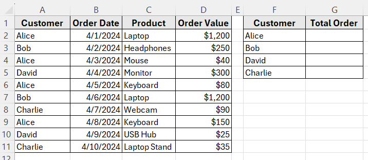 Use the FILTER Function to Return All Matching Values