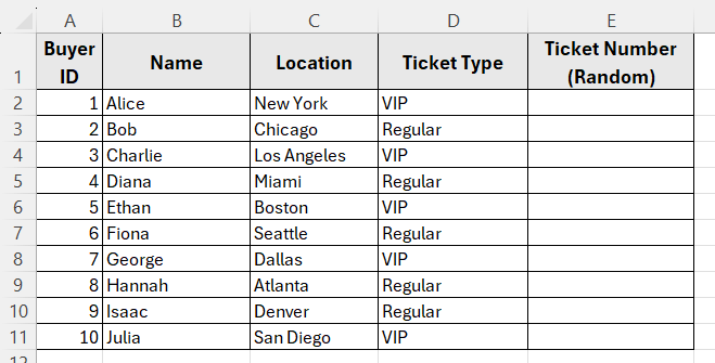 Using SORTBY, SEQUENCE, and RANDARRAY to Generate Unique Random Numbers