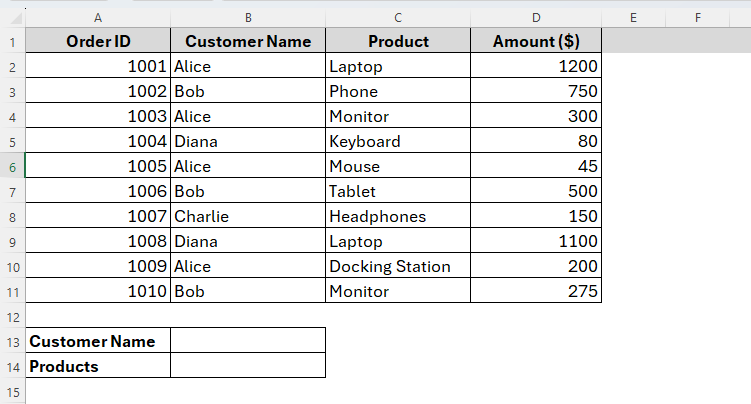 Vlookup and Return All Matches Vertically Using FILTER Function