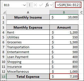 Steps to Use Scenario Manager in Excel