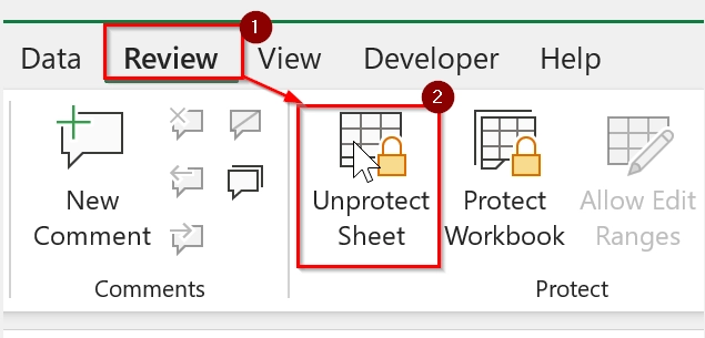 Unlock the Excel Sheet for Editing with Password