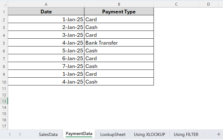 Using INDEX-MATCH Formula to Vlookup with Multiple Criteria in Different Sheets