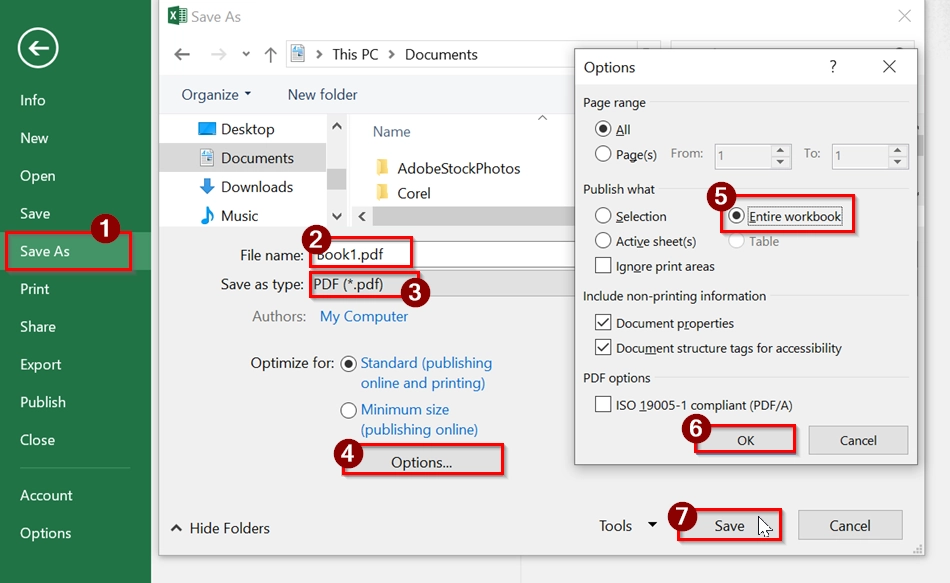 Signing Excel File with Digital Signature as a PDF or Attachment