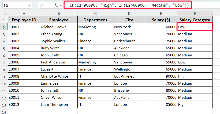 Nest IF Statements for Conditional Logic