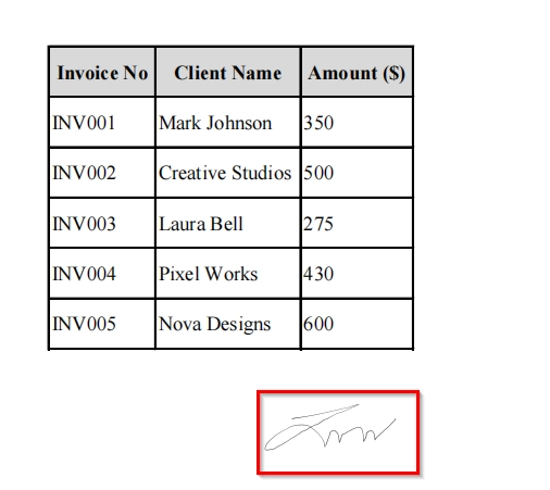 Signing Excel File with Digital Signature as a PDF or Attachment