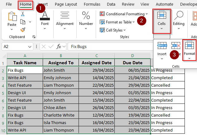 Lock Cells Using the Format Cells and Protect Sheet Features
