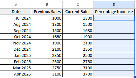 Calculate Average Percentage from Numerical Data