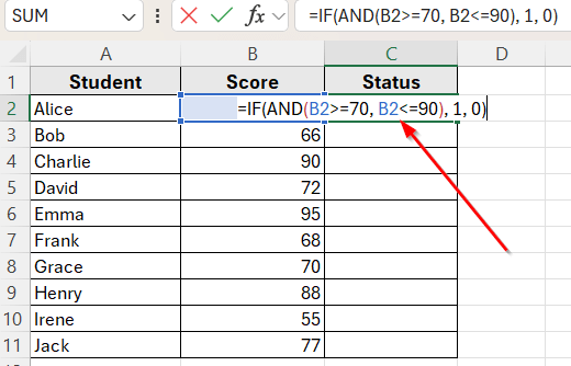 Apply IF Function to Return Numeric Values Instead of Text Labels