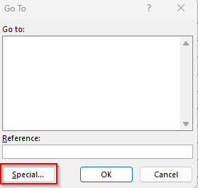 Find and Highlight Blank Cells with the Go To Special Feature