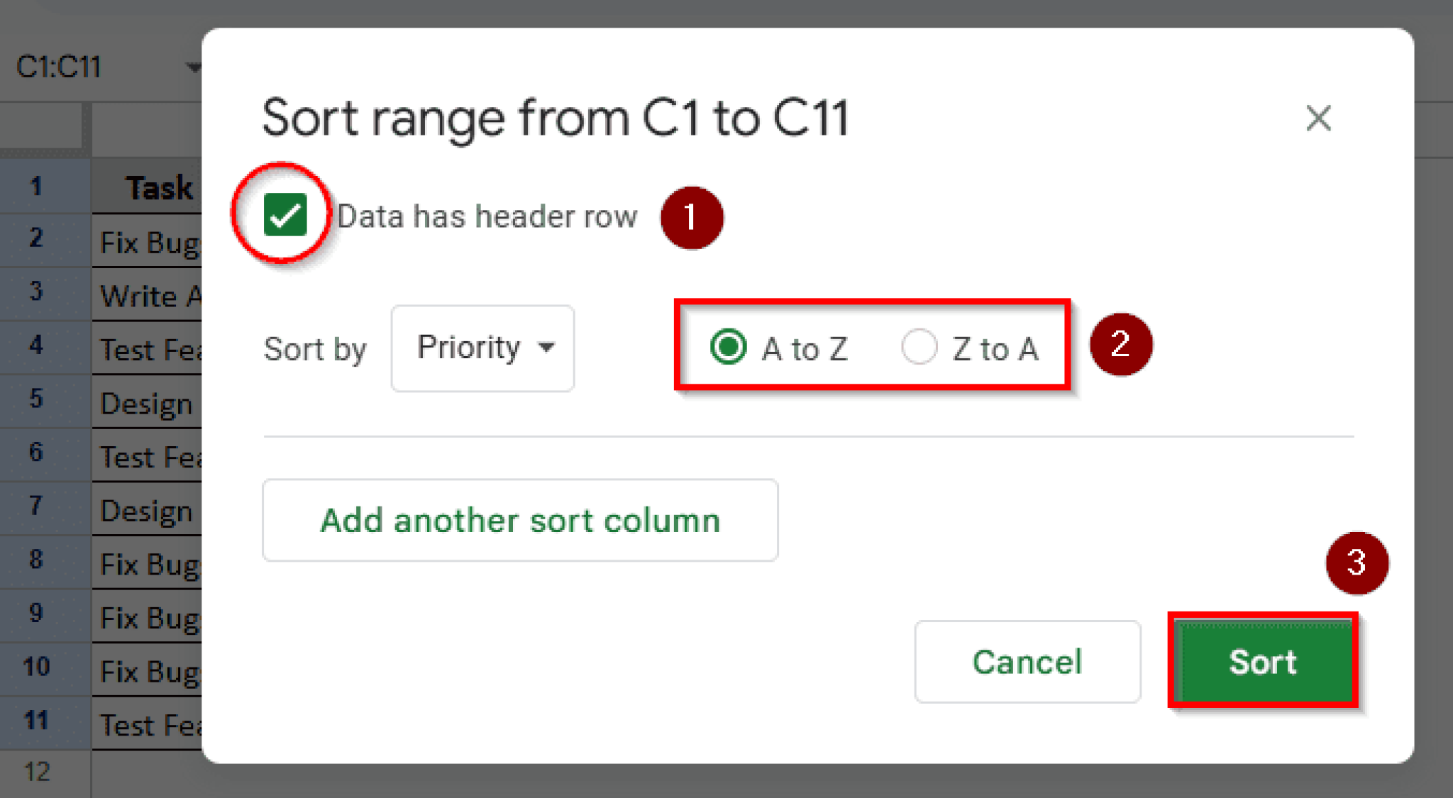 How to Custom Sort in Google Sheets (5 Different Ways) - Excel Insider