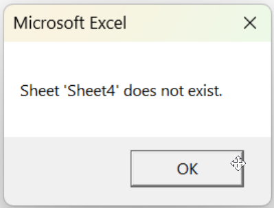 Check If the Sheet Exists in the Current Workbook