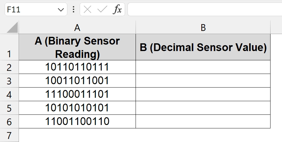 Use of the DECIMAL Function to Convert Binary to Decimal in Excel