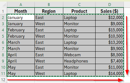 Copy Excel Table and Paste as an Embedded Object