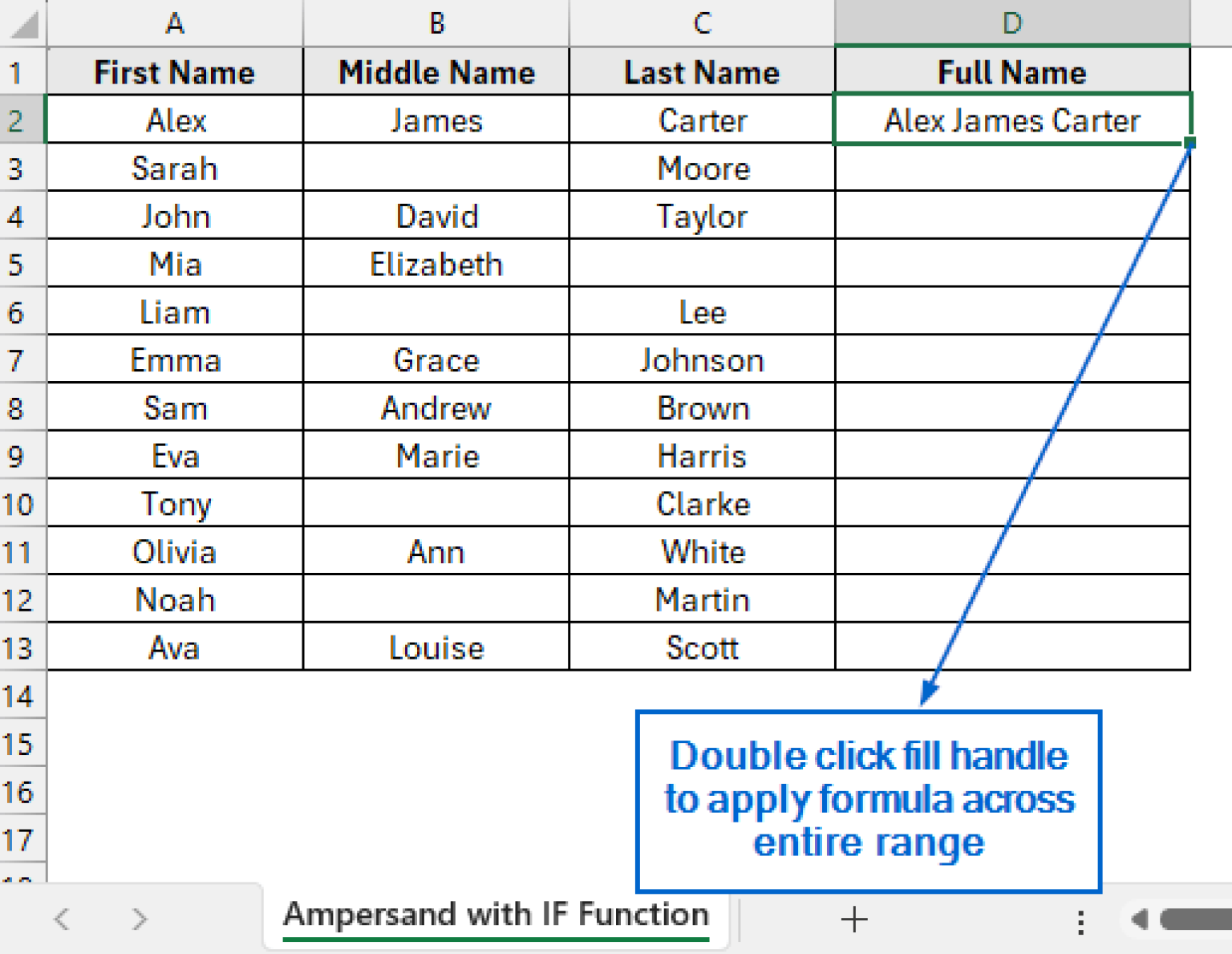 How to Merge 3 Columns in Excel (6 Simple Methods) - Excel Insider