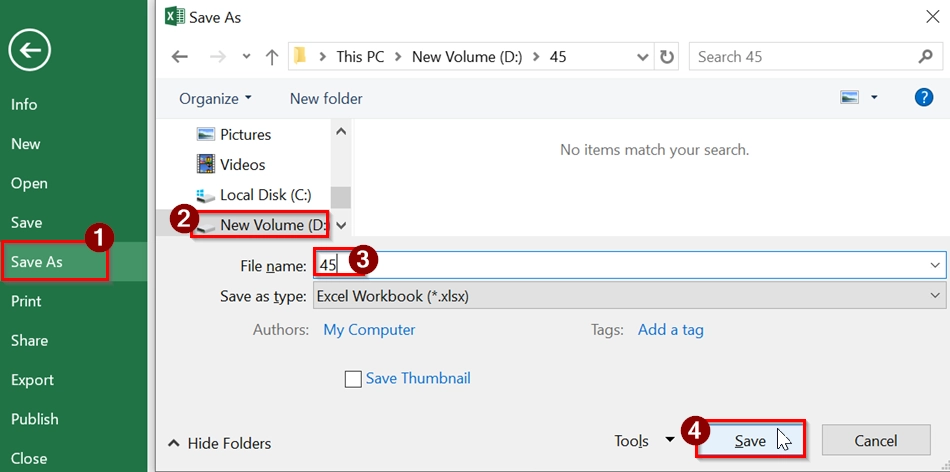 Using Excel Options to Recover Unsaved Excel File