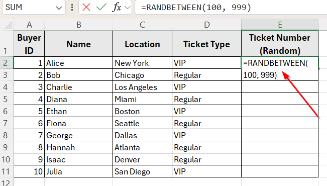 Using RANDBETWEEN with Remove Duplicates (For Older Excel Versions)
