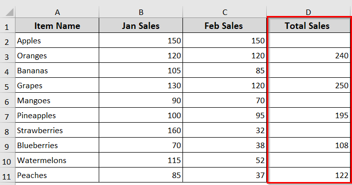 Examples of For…Next Loop In Excel VBA