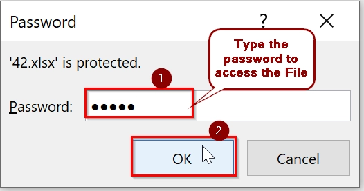 Enabling Encrypt with Password to Protect Excel Workbook from Opening