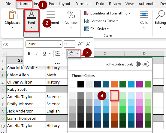 Find and Highlight Blank Cells with the Go To Special Feature