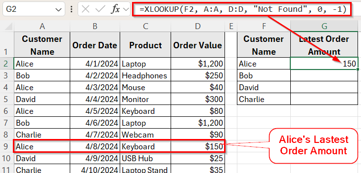Use XLOOKUP with Multiple Lookup Values
