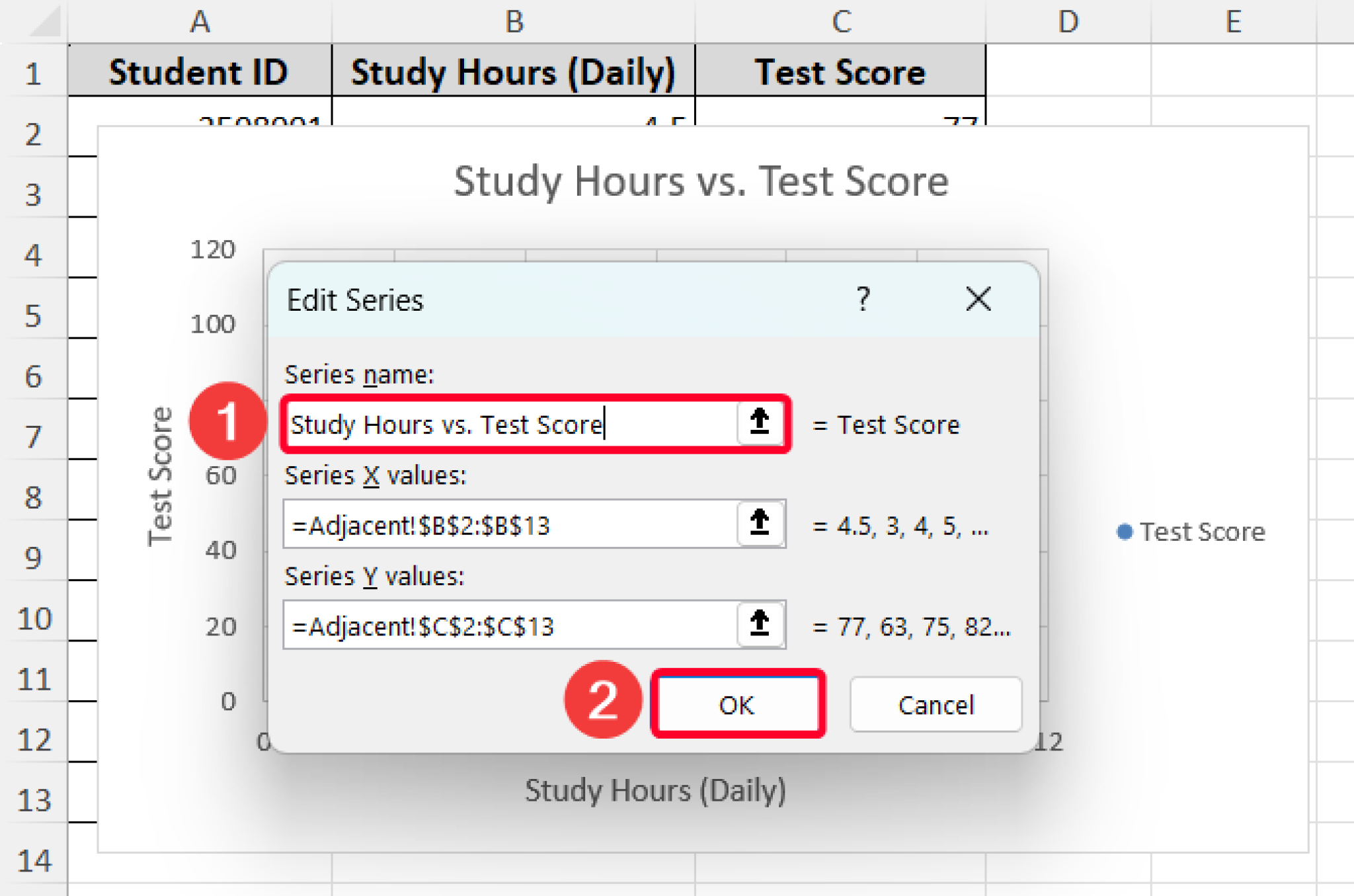 How to Create a Scatter Plot in Excel with 2 Variables (2 Scenarios ...