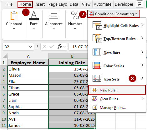 Applying Excel Functions to Check Dates Older Than a Certain Date