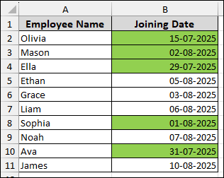 Applying Excel Functions to Check Dates Older Than a Certain Date
