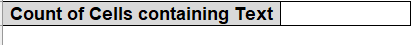 Excel Formula to Exclude Numbers and Blanks When Counting Text
