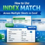 featured image - INDEX MATCH across multiple sheets