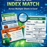 featured image - INDEX MATCH across multiple sheets
